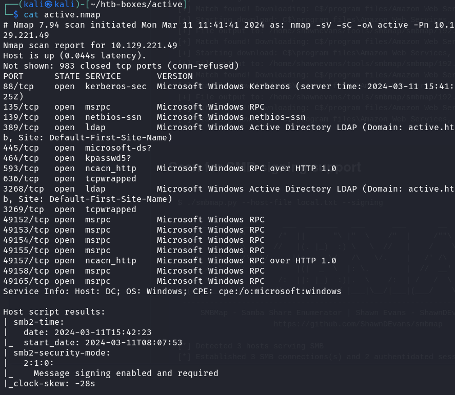 nmap scan