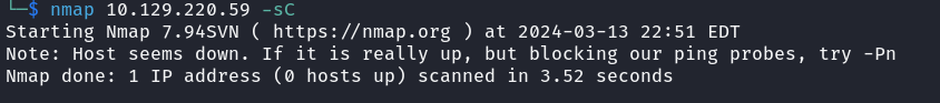 nmap scan