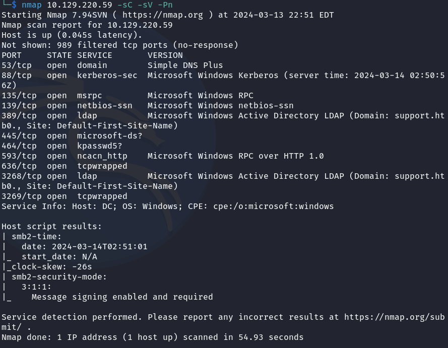 nmap scan successful