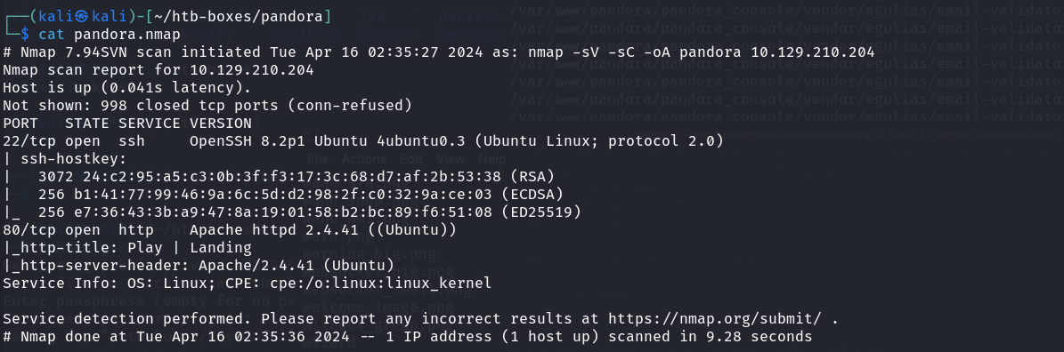 nothing interesting from nmap